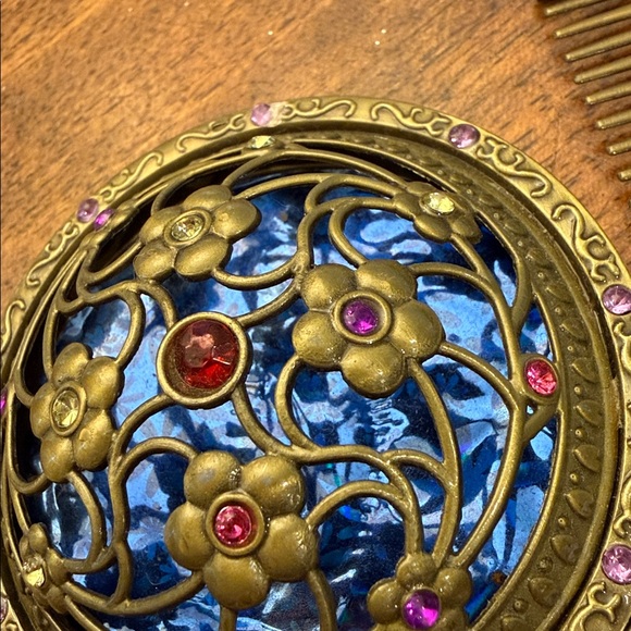 Jeweled Handheld Mirror and Comb Set - Picture 5 of 9